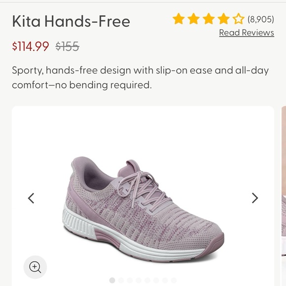 Orthofeet Women's Kita Slip On Sneakers - Size 9.5- Rose Pink NWT new in box! - Picture 10 of 15